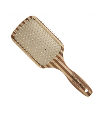 Olivia Garden Healthy Hair Ionic Paddle Pro Large P-7 Brosse de massage plate en bambou - 1