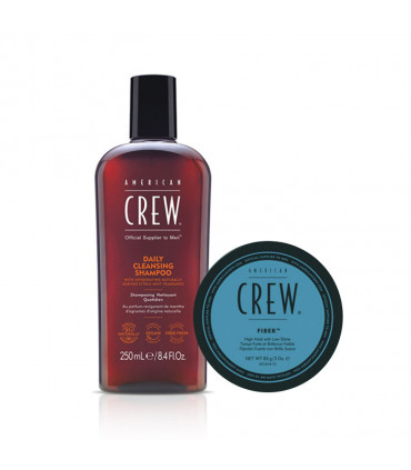 American Crew Daily Cleansing Shampoo & Fiber Duo pour Homme - 1