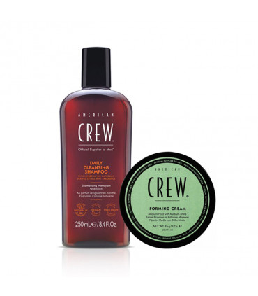 American Crew Daily Cleansing Shampoo & Forming Cream Duo pour Homme - 1