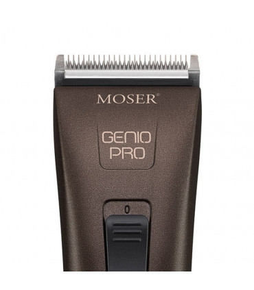 Moser Genio Pro Metallique Brun & 2x Batterie Tondeuse de coupe professionnelle avec batterie de rechange. - 2