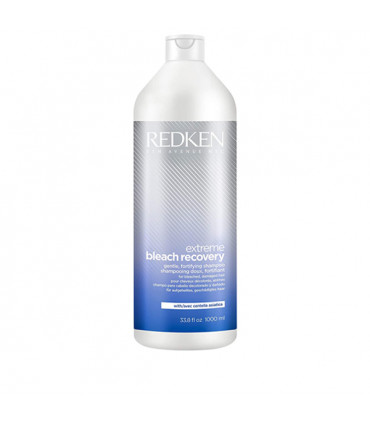 Redken Extreme Bleach Recovery Shampooing Doux 1000ml Shampoing doux et fortifiant, spécialement conçu pour les cheveux fragiles