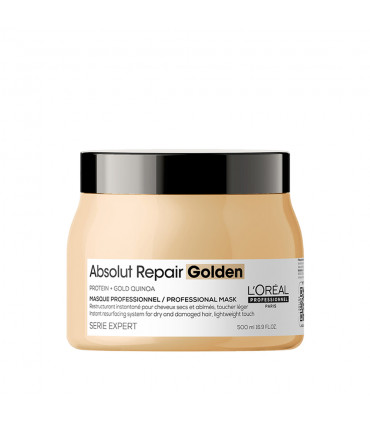 L'Oréal professionnel Série Expert Absolut Repair Golden Masque 500ml Masque doré restructurant pour cheveux abîmés - 1