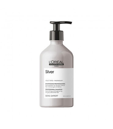 L'Oréal professionnel Série Expert Silver Shampooing 500ml Shampooing éclat pour cheveux gris & blancs - 1