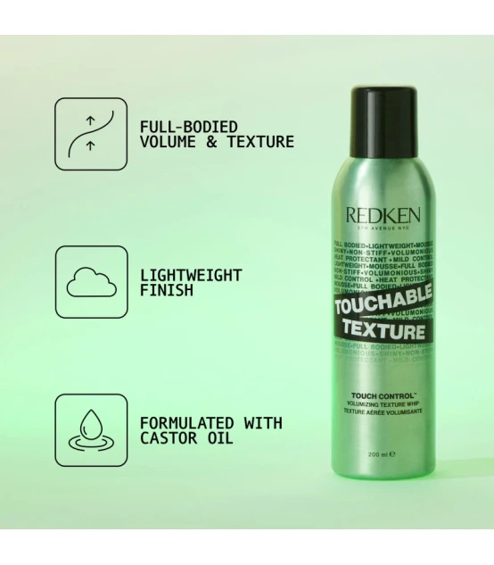 Redken Styling Touchable Texture 200ml  | Celini.fr