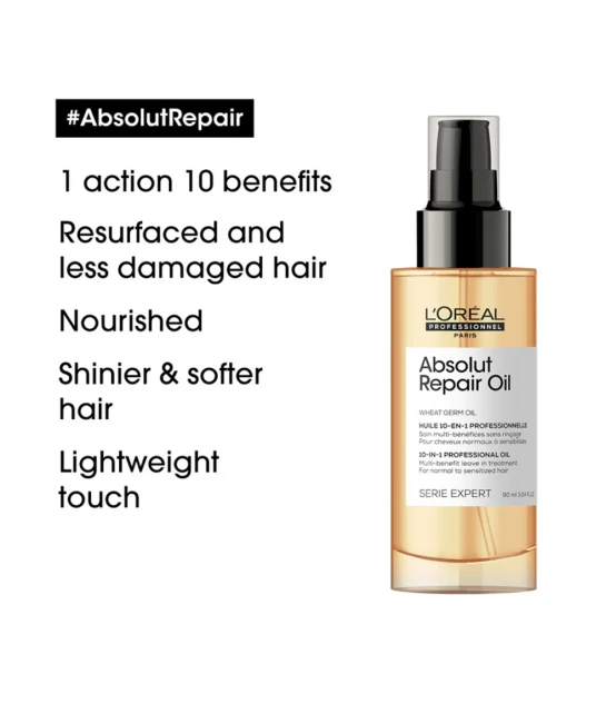 L'Oréal Professionnel Série Expert Absolut Repair 10-in-1 Oil - 90 ...