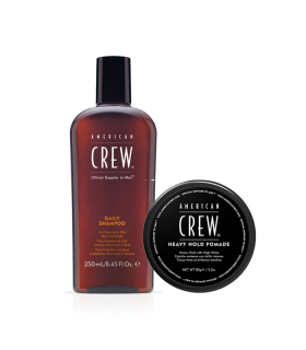 American Crew Daily Deep Moisturising Shampoo & Heavy Hold Pomade  ...