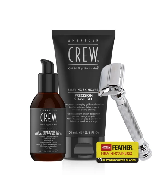 American Crew Gel Shaving Kit & All-in-One Face Balm  | Celini.fr