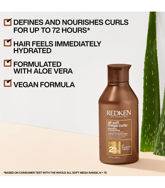 Redken All Soft Mega Curls Shampooing 300ml  | Celini.fr