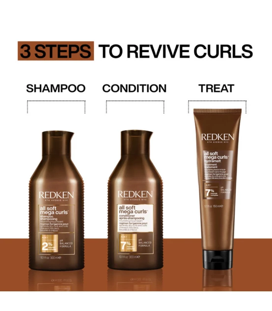 Redken All Soft Mega Curls Hydramelt Traitement 150ml  | Celini.fr