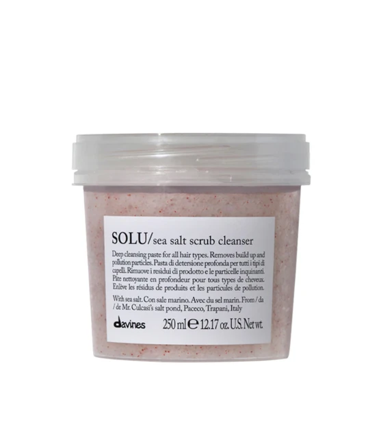 Davines SOLU Sea Salt Scrub Cleanser 250ml  | Celini.fr