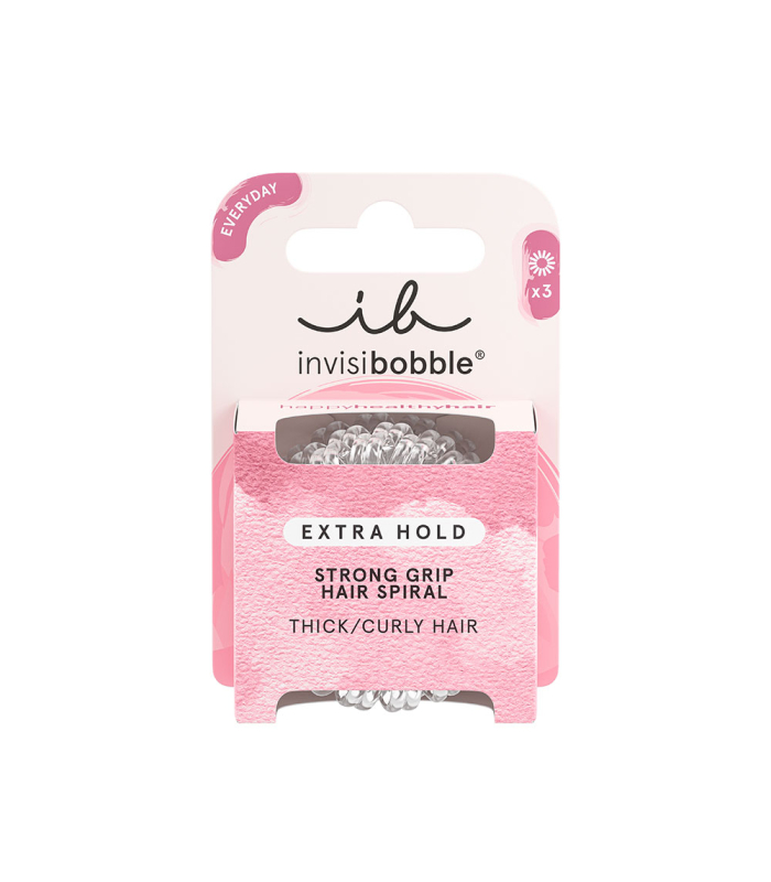 InvisiBobble Extra Hold Crystal Clear 3Pc  | Celini.be