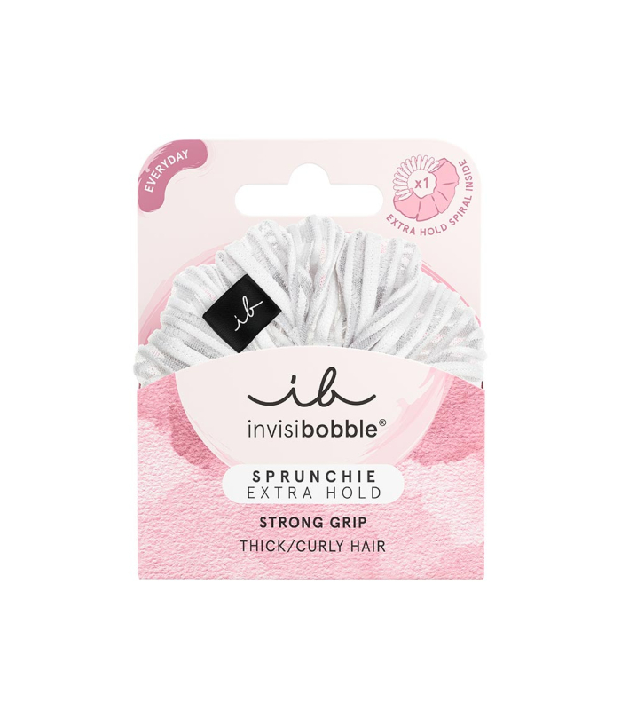 InvisiBobble Sprunchie Extra Hold Pure White  | Celini.be