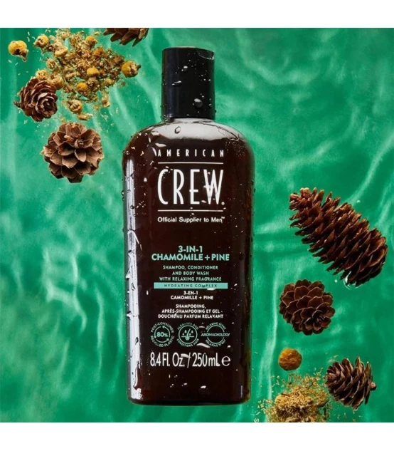 American Crew Chamomile + Pine 3-in-1 250ml  | Celini.fr