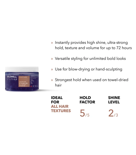 Goldwell Stylesign Texture Lagoom Jam Styling Gel 150ml  | Celini.fr