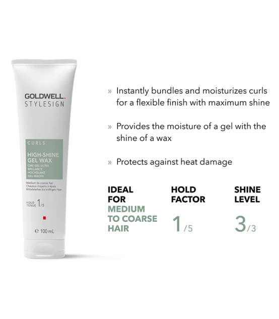 Goldwell Stylesign Curls High-shine Gel Wax 100ml  | Celini.fr