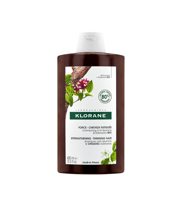 Klorane Shampooing à la Quinine & Edelweiss Bio 400ml  | Celini.fr