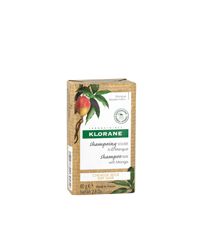 Klorane Shampooing Solide à la Mangue 80g  | Celini.fr