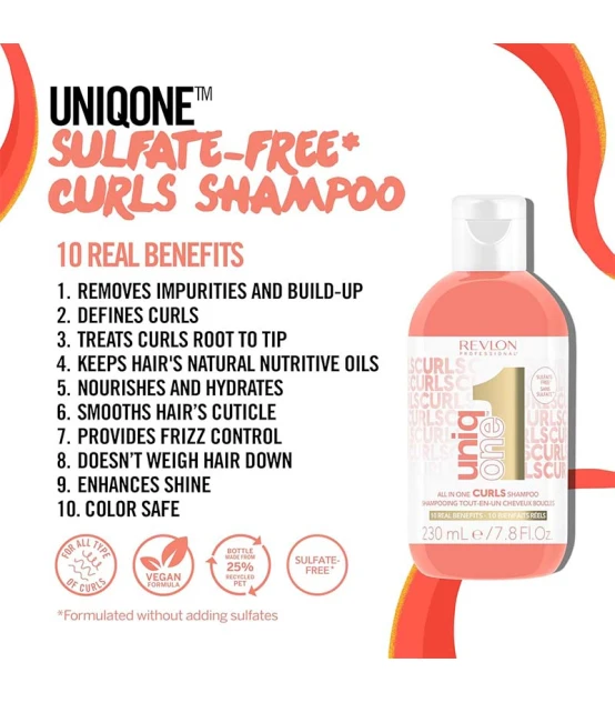 Revlon Professional Uniq One All In One Curls Shampoo 230ml  | Celi...