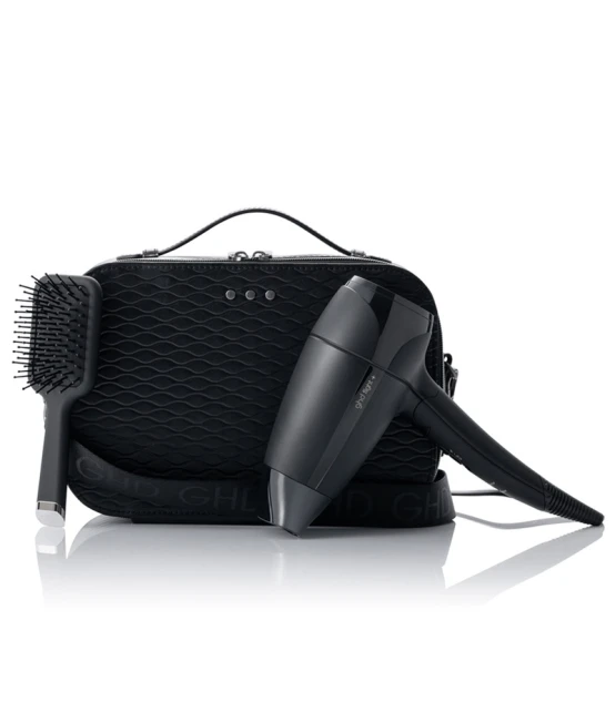 ghd Gift Set Travel Hair Dryer Flight et Mini Paddle Brush  | Celin...