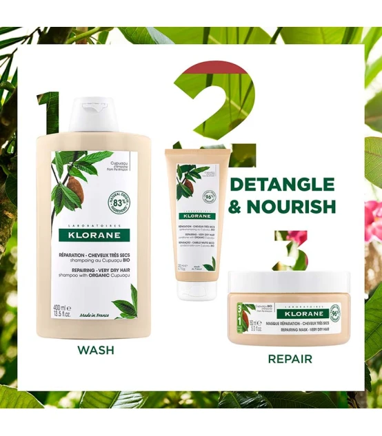 Klorane Shampooing au Cupuaçu Bio 400ml  | Celini.fr