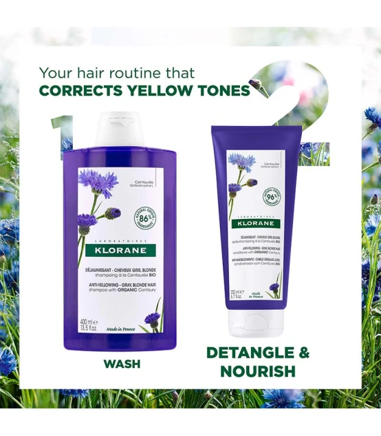 Klorane Shampooing à la Centaurée Bio 400ml  | Celini.fr