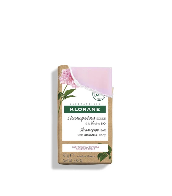 Klorane Shampooing Solide à la Pivoine 80gr  | Celini.fr