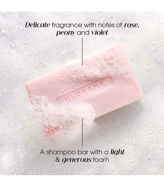 Klorane Shampooing Solide à la Pivoine 80gr  | Celini.fr