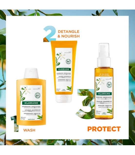 Klorane Après-shampoing au Tamanu Bio et au Monoi 200ml  | Celini.fr
