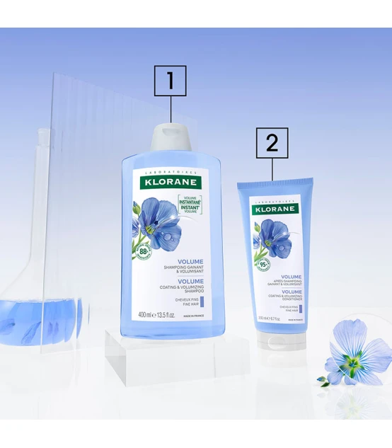 Klorane Après-shampooing au Lin Bio 200ml  | Celini.be