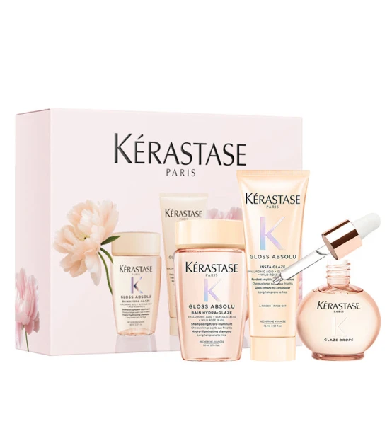 Kérastase Gloss Absolu Glaze Drops Coffret Printemps Trio  | Celini.be
