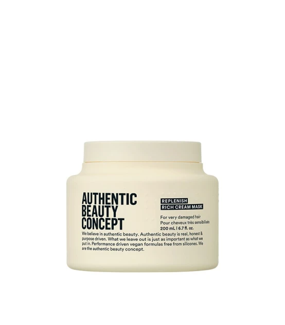 Authentic Beauty Concept Replenish Rich Cream Mask 200ml  | Celini.fr