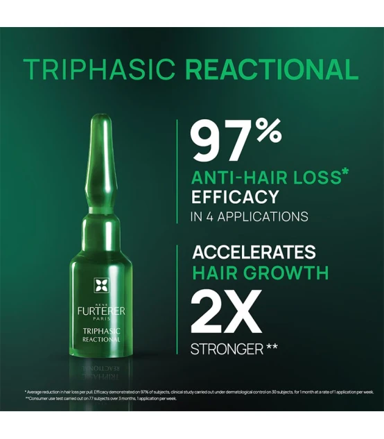 Triphasic Reactional Cure 2-en-1 Anti-chute & Pousse 12X5ml